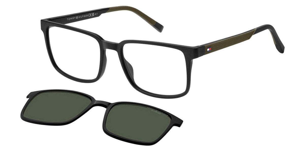 Солнцезащитные очки Tommy Hilfiger TH 2145CS Мужские черно-зеленые 55 мм Новые 100 подлинные 27990₽