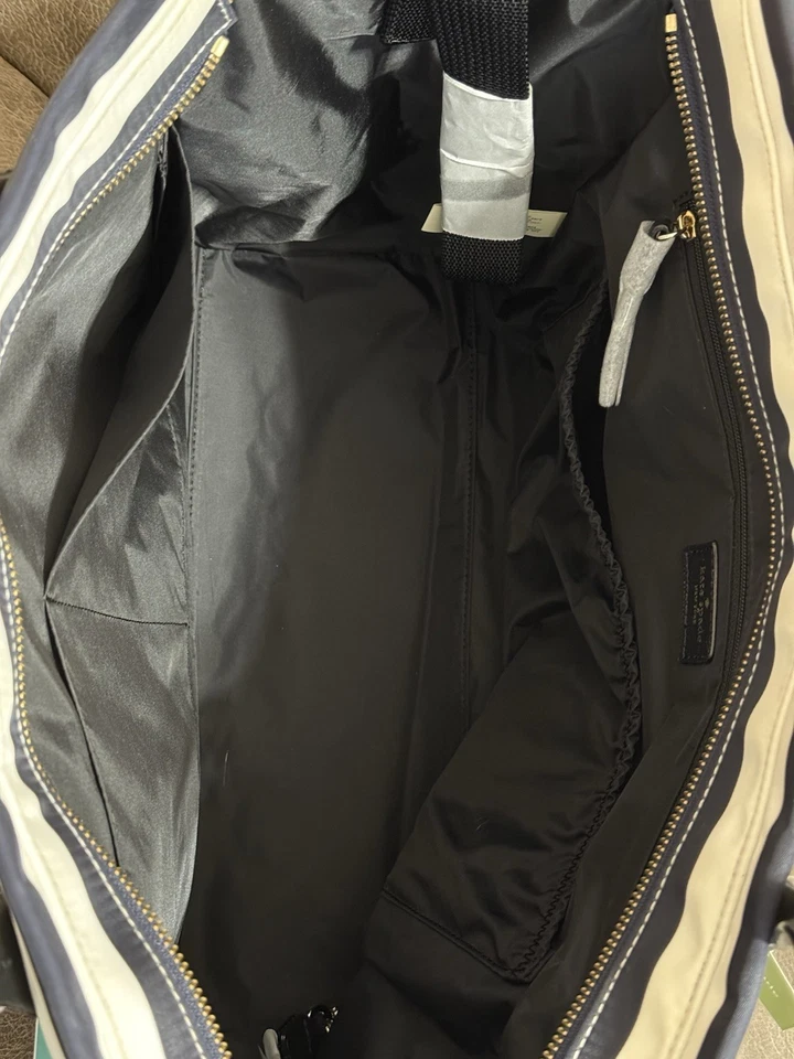 Bolso de bebé Kate Spade New York Taden rayas azul marino y blanco nuevo con etiquetas. Gran regalo Foto 3 de 4