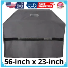 KitchenAid Large Grill Cover Fits Both 3 And 4 Burner Grills Weatherproof Grey