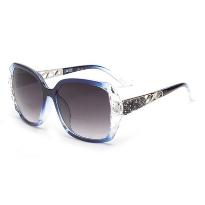 Bifokale LeseSonnenbrille, übergroße SonnenleserGläser für Frauen UVSchutz im...