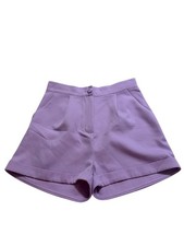 SHEIN Shorts Women s Size Medium Lilac zipper cuffed pockets casual summer short