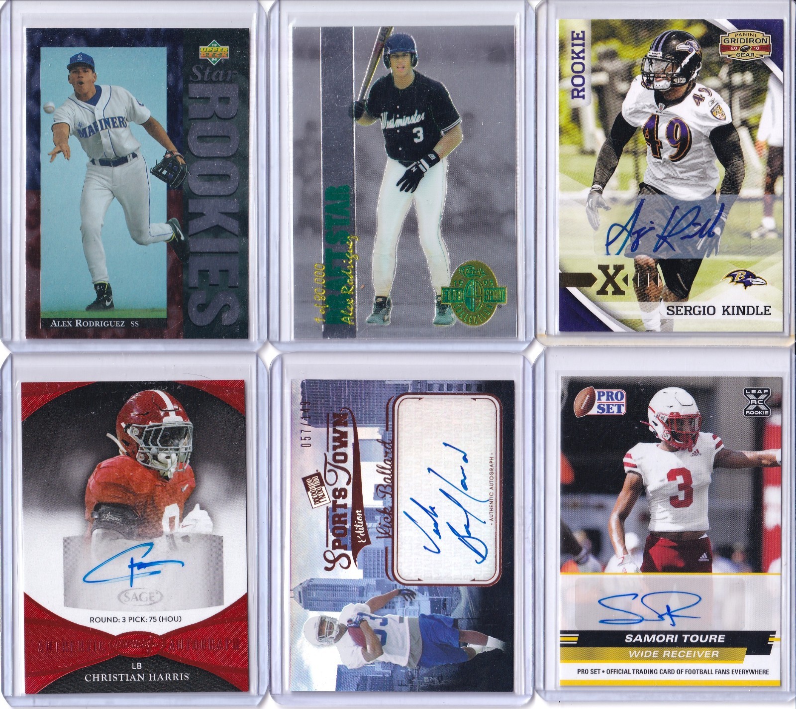 Huge 140+ Card Mixed Lot Auto # NFL NBA MLB Rookies RC Purdy Lamar Jokic Doncic view 4