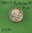 1924 S Buffalo 🦬 Indian Head Nickel 5c Fine See Pictures