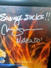 Maile Flanagan (Naruto Uzumaki) & Yuri Lowenthal (Sasuke Uchiha) Signed Poster — photo 4