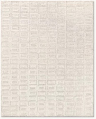 hand knotted and hand carved by master artisans in Nepal. Hand-spun wool and