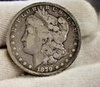 1879 S US Morgan Silver Dollar $1 VG (Cleaned)