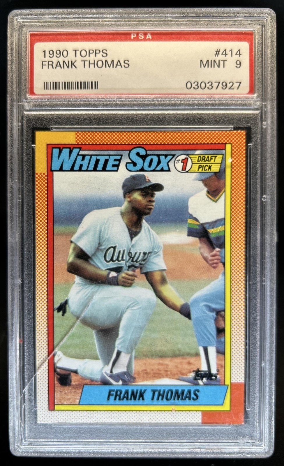 1990 Topps Frank Thomas - Debut #414 White Sox PSA 9