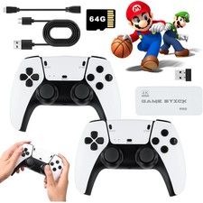 Retro Game Stick Plug and Play Video Game Console with 2 Wireless Controllers