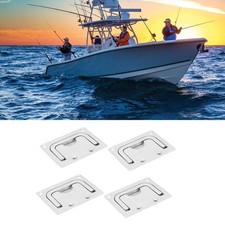 Auto Pack Of 4 Flush-Mounted Handles For Boat Cabinets 316 Stainless Steel