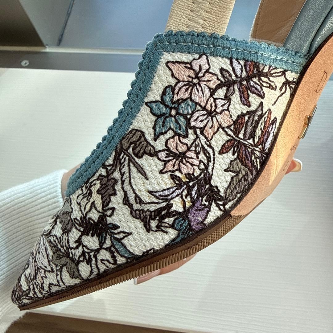 Christian Dior Pumps Heel Canvas Multicolor EU36/US6 116623c thumbnail 24