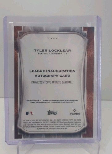 2025 TOPPS TRIBUTE TYLER LOCKLEAR INAUGURATION ROOKIE PURPLE RC AUTO /50 - Picture 2 of 3