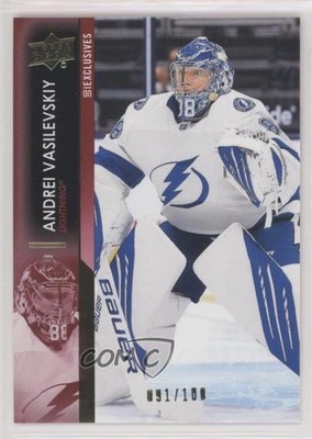 2021-22 Upper Deck Series 1 Exclusives 91/100 Andrei Vasilevskiy #165 00d2