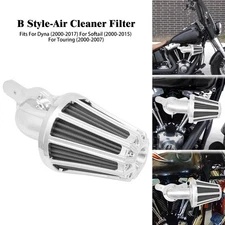 Chrome Sucker Air Cleaner Filter Intake Fit For Harley Softail Fat Boy 2000-2015