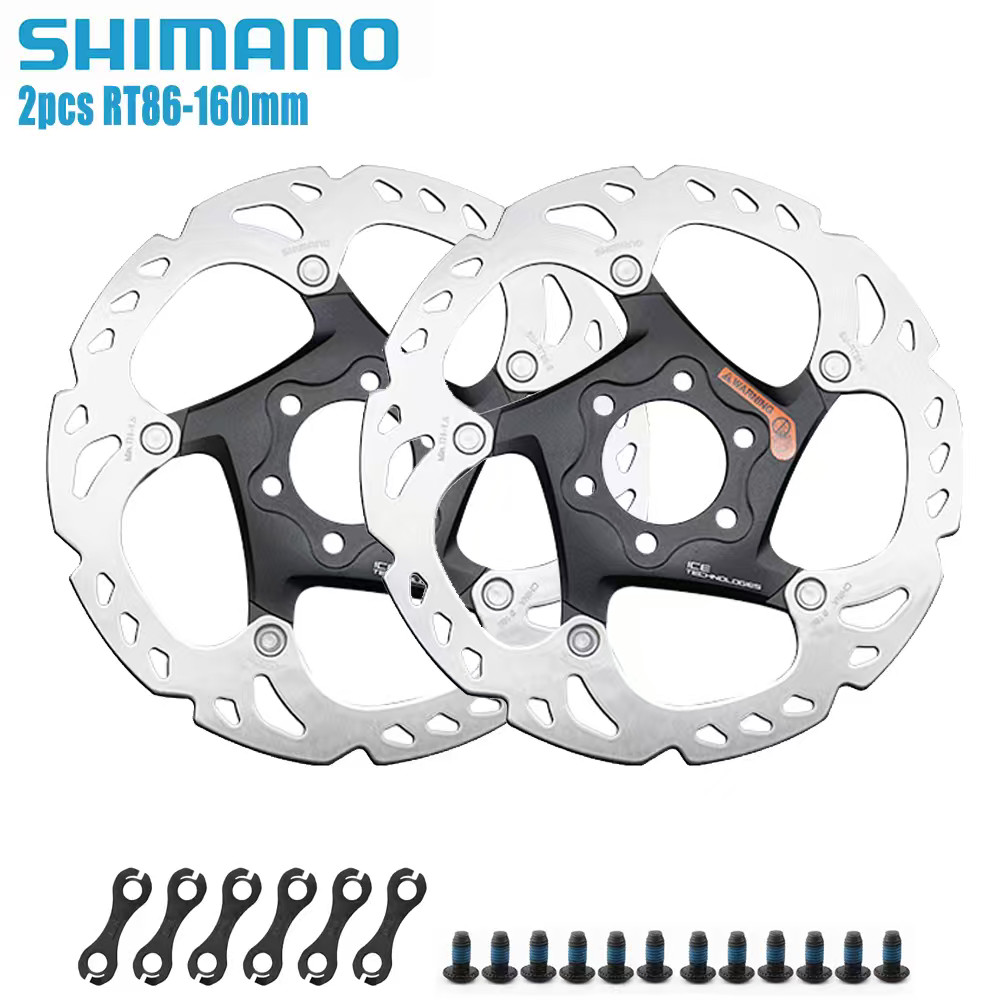Shimano Deore XT SM-RT86 6 Bolts Bike Disc Brake Rotors Ice-Tech 160/180/203mm
