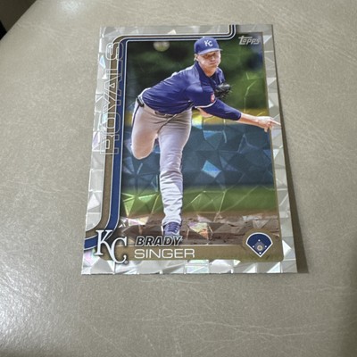2025 Topps Series 1 #43 Brady Singer DIAMANTE FOIL SP. KC Royals
