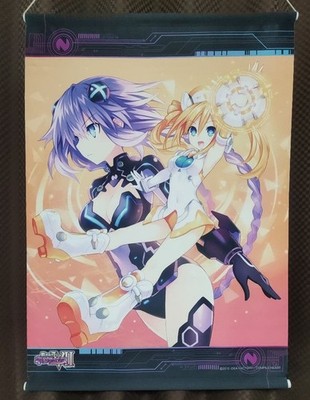 Japanese anime Hyperdimension Neptunia B2 Tapestry Purple Heart Orange Heart
