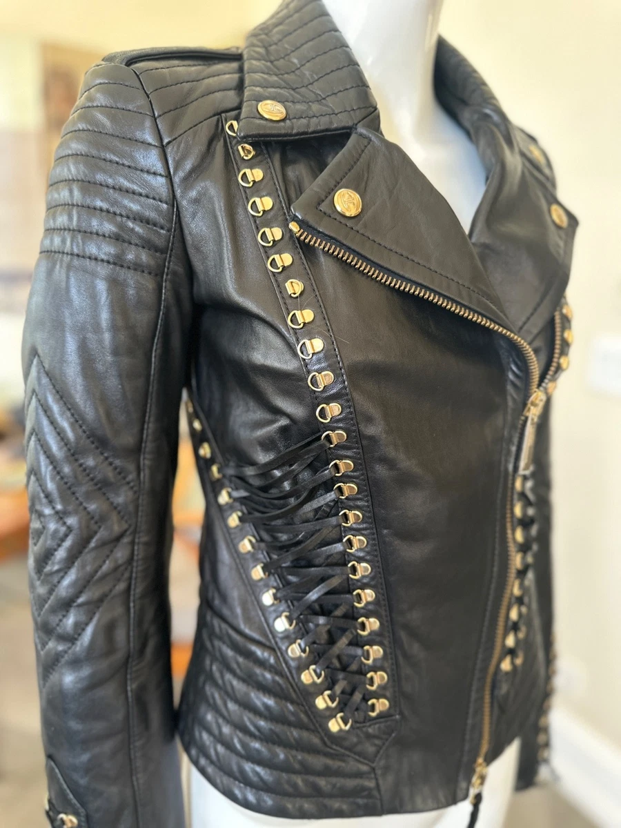 roberto cavalli leather jacket products for sale | eBay
