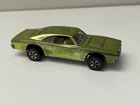 Hot Wheels Redline Lime 1969 Custom Charger Mattel All Original