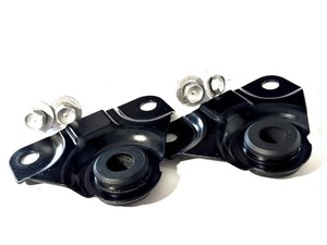 90-97 Honda Accord Radiator Top Mount Bracket Set Pair Black OEM