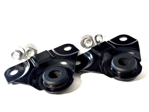 90-97 Honda Accord Radiator Top Mount Bracket Set Pair Black OEM