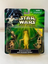 Amanaman with Salacious Crumb 2001 STAR WARS Power of the Jedi MOC SEALED
