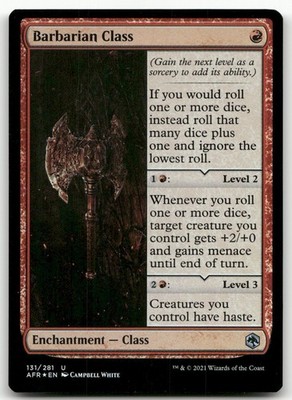 Barbarian Class #131 (Foil) (NM) Forgotten Realms AFR Magic MTG