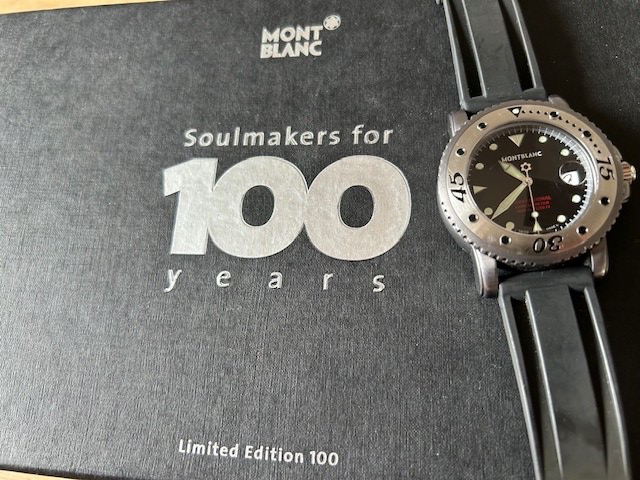 Montblanc Soulmaker 100yrs Tantalum Sport Auto Diver Limited Edition NP  €