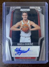 Nikola Durisic RC 2024-25 Panini Prizm Black Basketball Rookie Signatures Auto