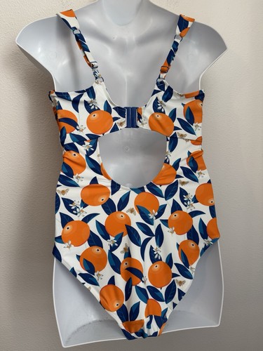 Costume da bagno Panache Sicilia Monica balconcino pezzo unico US 38K ferretto arance - Foto 4 di 11
