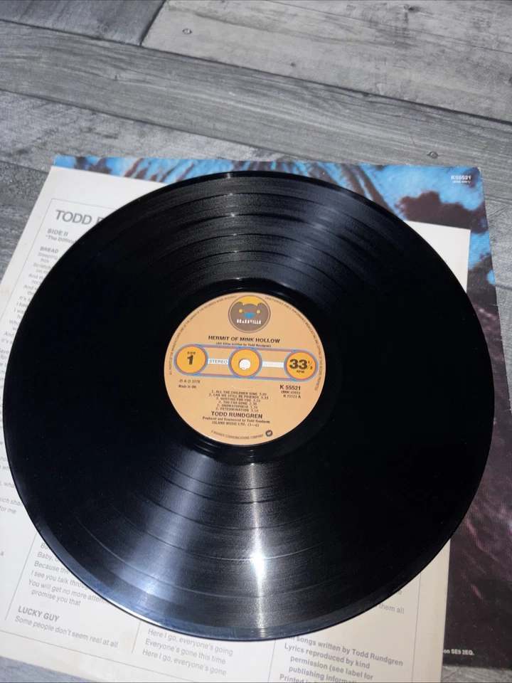 Todd Rundgren - Hermit Of Mink Hollow - 12” Vinyl Record LP 1978 1st UK Complete - Image 4 of 4