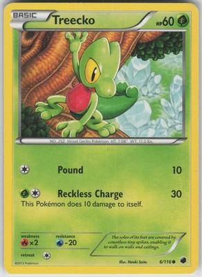Treecko Common Plasma Freeze 6/116 LP