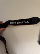 Canon EOS Digital Camera Neck Shoulder Strap Red - Black- Genuine OEM