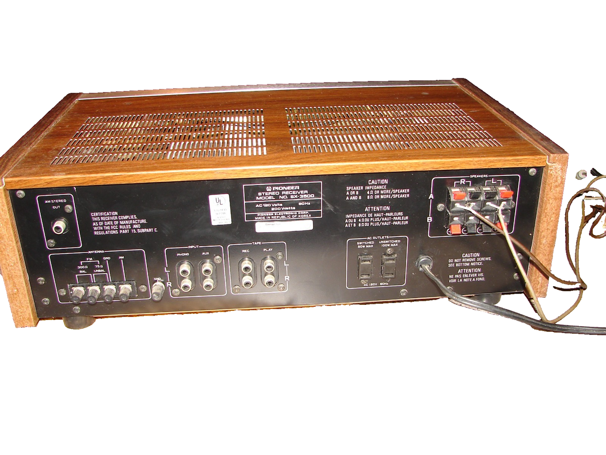 Vintage Pioneer Sx-3500 Am/fm Stereo Receiver 200w for sale online
