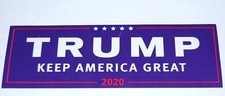 2020 DONALD J TRUMP bumper sticker KEEP AMERICA GREAT campaign make again MAGA