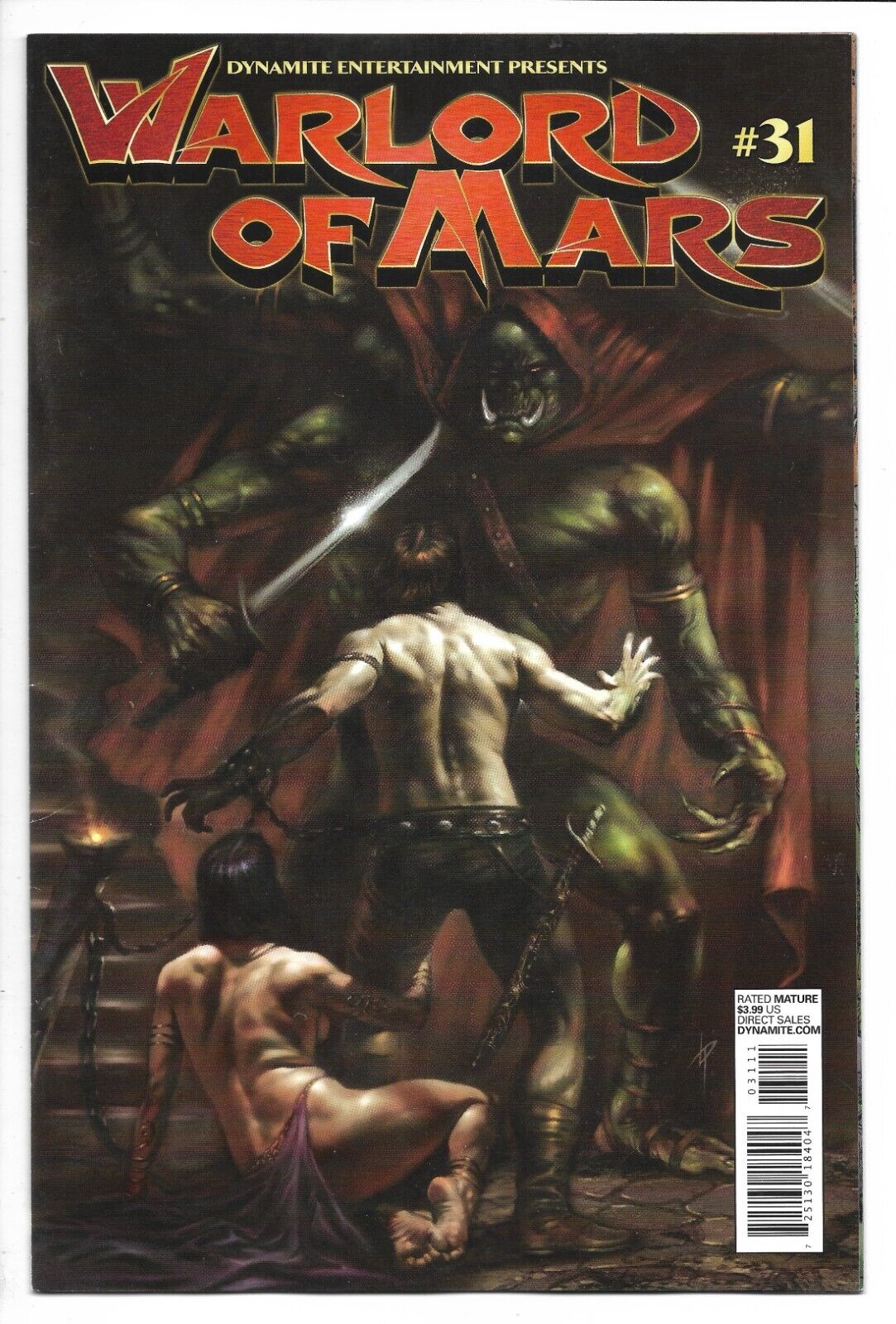 Warlord of Mars # 31 / Lucio Parrillo Dejah Thoris Variant Cover / 2013