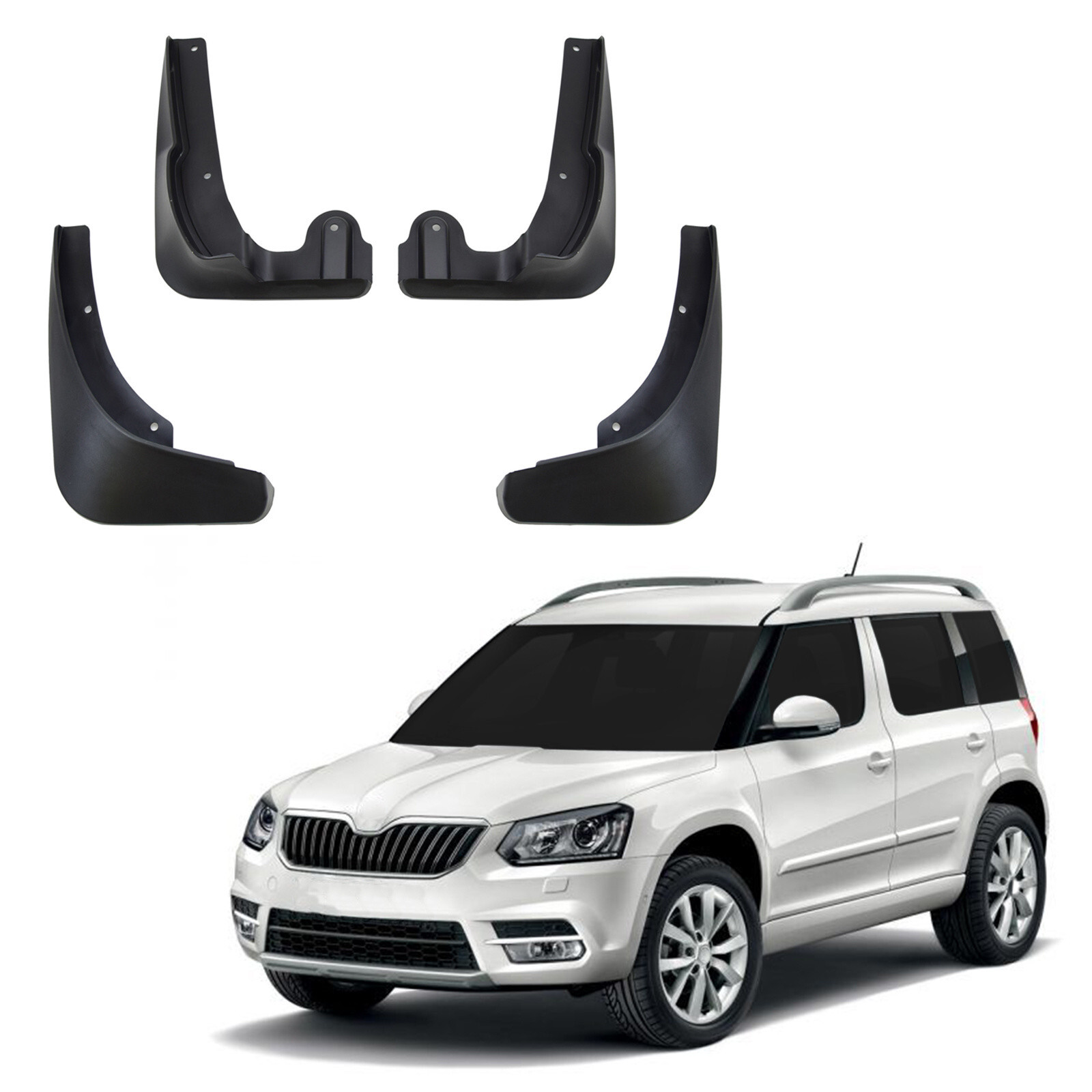 Bavettes Skoda Yeti 2013-2017 anti-corrosion pour bas de caisse