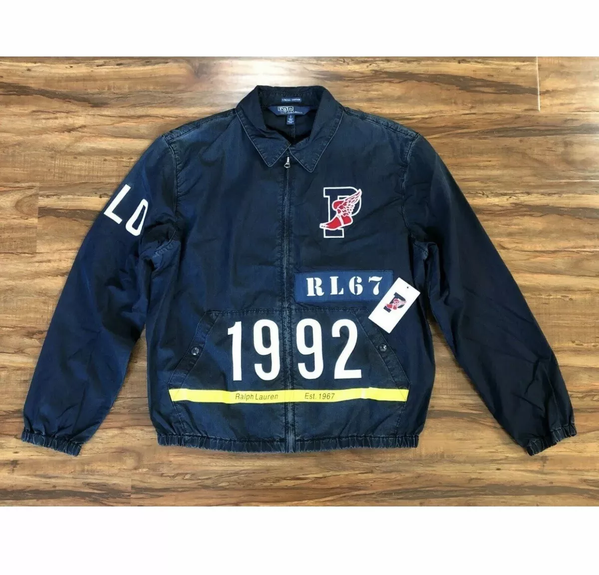 LIMITED Polo Ralph Lauren P Wing Indigo Stadium Jacket Men's Size