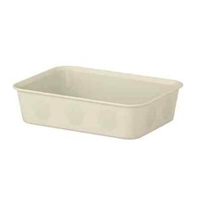 Brand New: 1 container Organizer / Drawer , plastic/beige, 6x7  x2 " with TAGs