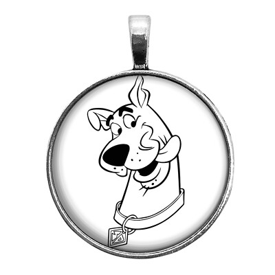 Scooby-Doo B & W Image Key Ring Necklace Cufflinks Tie Clip Earrings Cartoon