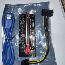 PCI-E 1x to 16x Powered USB3.0 GPU Riser Extender Adapter Card Board Cable