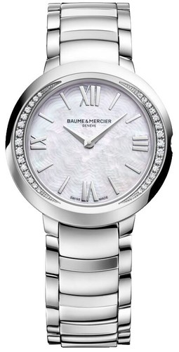 BAUME ET MERCIER LINEA SILVER DIAL DIAMOND LADIES WATCH MOA10078 Baume & Mercier Women main image 4