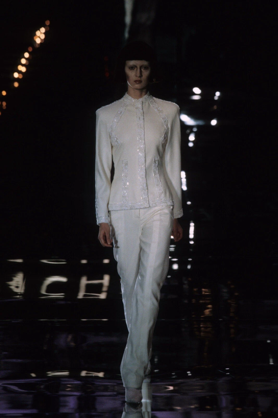 Givenchy — F/W 1999 Givenchy By Alexander Mcqueen Circuit Board Zip Up Wool Jacket