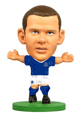 WAYNE ROONEY EVERTON SOCCERSTARZ MINI SOCCER FIGURE OFFICIALLY