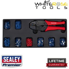 Sealey Premier Tool Tray Ratchet Crimper 325 Assorted Insulated Terminal Set