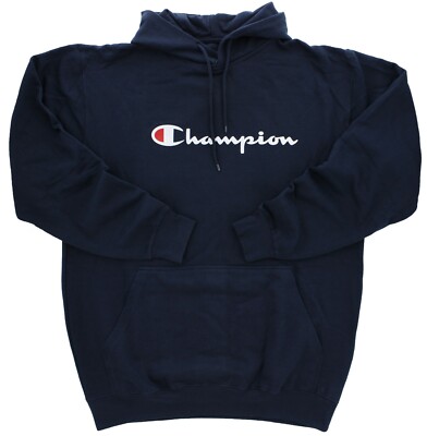 Champion Men's Script Hoodie Sweatshirt Big Tall Pullover Gym