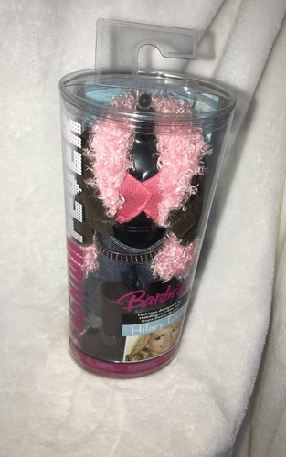 New 2006 Mattel Hilary Duff Barbie Fashion Fever Furry Pink Top Blue Shorts ?? - Picture 5 of 8