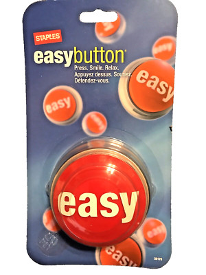 Staples TALKING  ''THAT WAS EASY''  BUTTON New with Batteries
