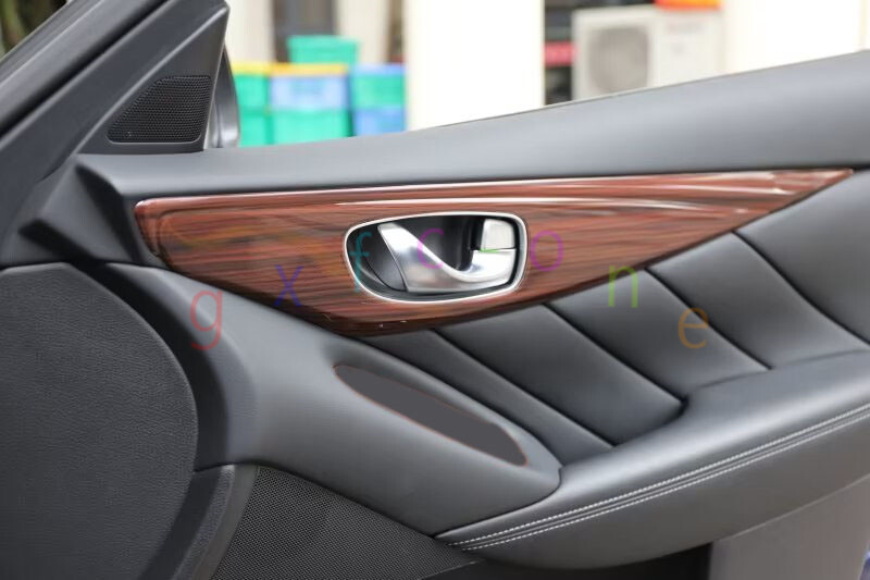 Glossy Pure Black Cover Trim For Infiniti FX35 SUV Side Smart Key Door Handle