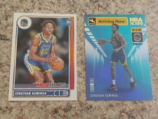 2021-22 NBA Hoops Lot x2 RC Jonathan Kuminga 219 & Arriving Now Parallel HOLO #4