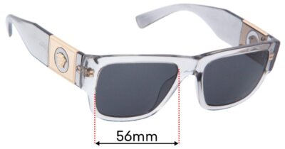 SFx Replacement Sunglass Lenses fits Versace MOD 4406  - 56mm Wide